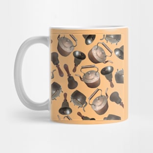 Antiques on Soft Orange Mug